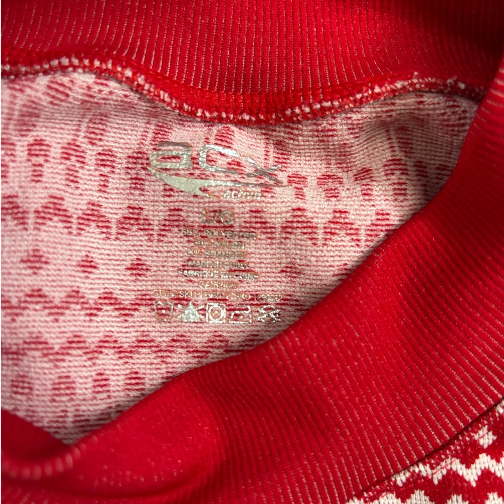 32 Degrees Festive Red and White Knit Sweater